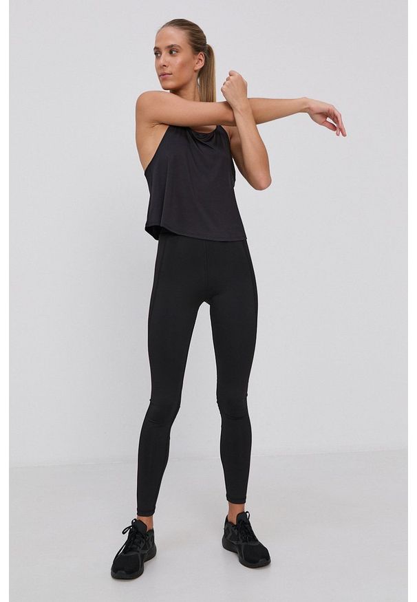 adidas Performance Legginsy GR8040 damskie kolor czarny gładkie. Stan: podwyższony. Kolor: czarny. Materiał: materiał. Technologia: Techfit (Adidas). Wzór: gładki