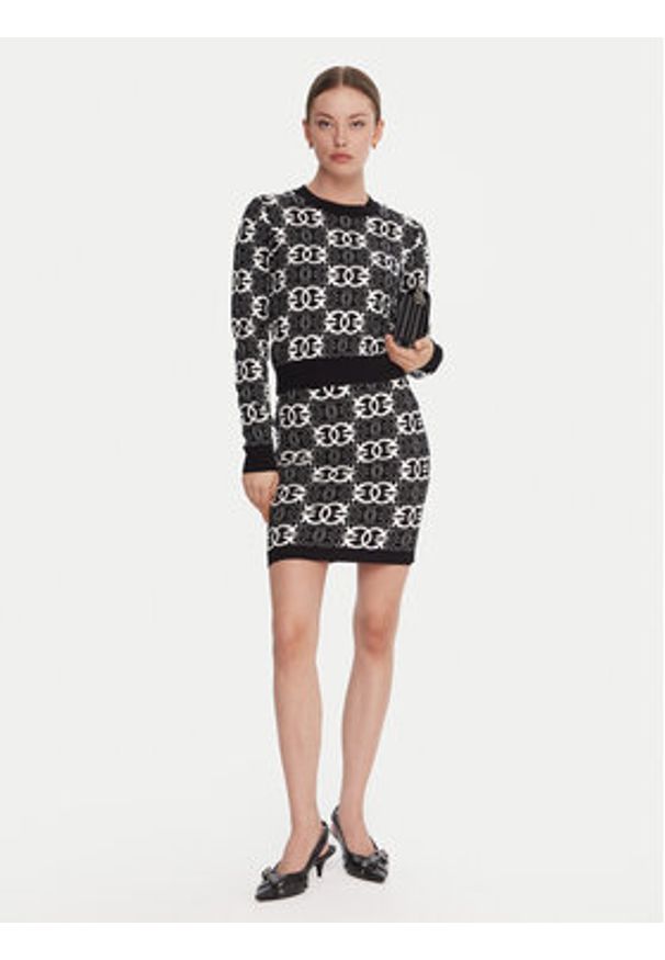 Pinko - PINKO Sweter Gypsies 106041 A2YD Czarny Regular Fit. Kolor: czarny. Materiał: wiskoza