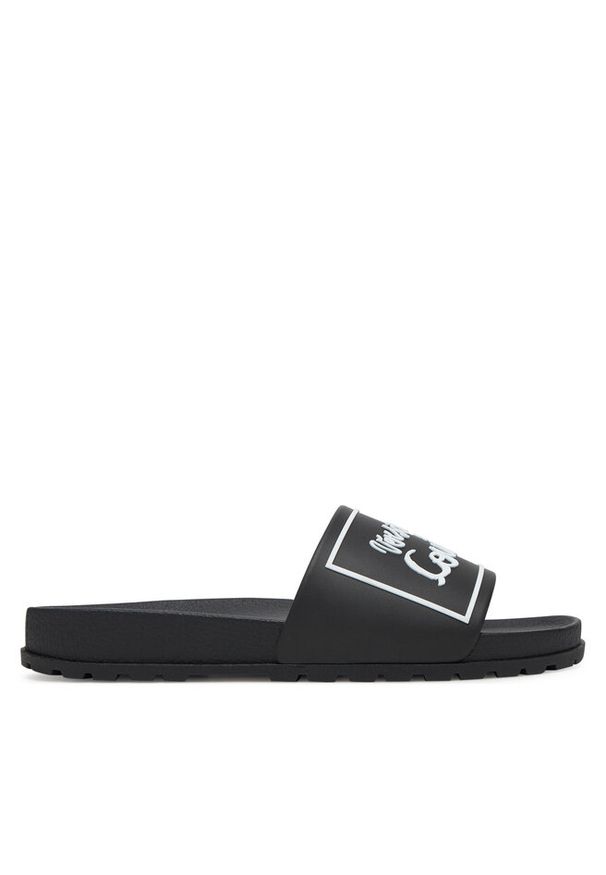 Klapki Versace Jeans Couture. Kolor: czarny