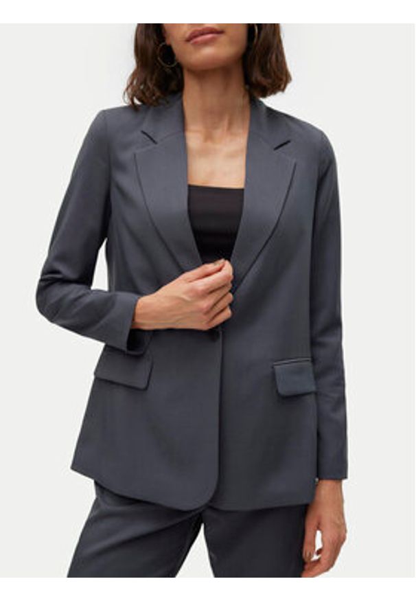 Vero Moda Marynarka Rita 10301699 Szary Loose Fit. Kolor: szary. Materiał: syntetyk