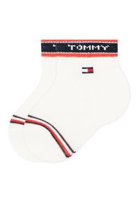 TOMMY HILFIGER - Tommy Hilfiger Zestaw 3 par wysokich skarpet dziecięcych 701220278 Kolorowy. Materiał: bawełna, materiał. Wzór: kolorowy