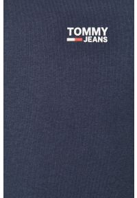 Tommy Jeans - T-shirt. Okazja: na co dzień. Kolor: niebieski. Materiał: dzianina. Styl: casual