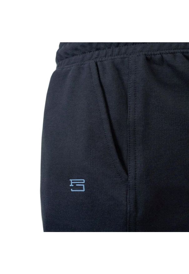 Pako Jeans - Dresowe Krótkie Spodenki Bawełniane, Szorty - PAKO JEANS - Granat. Materiał: bawełna. Długość: krótkie. Sezon: lato. Styl: sportowy