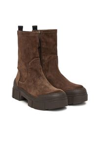 Vic Matié Botki 1H4010D V14D020350 Brązowy. Kolor: brązowy. Materiał: zamsz, skóra #4