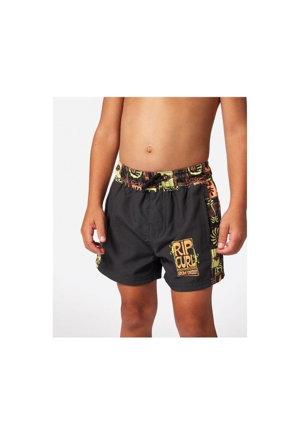 Spodenki surfingowe dla dzieci Rip Curl Kev Energy Block Volley -Boy Czarny. Kolor: czarny