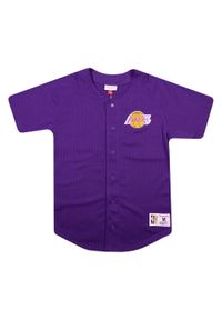 Mitchell & Ness - Koszula Los Angeles Lakers. Kolor: fioletowy. Styl: sportowy #1
