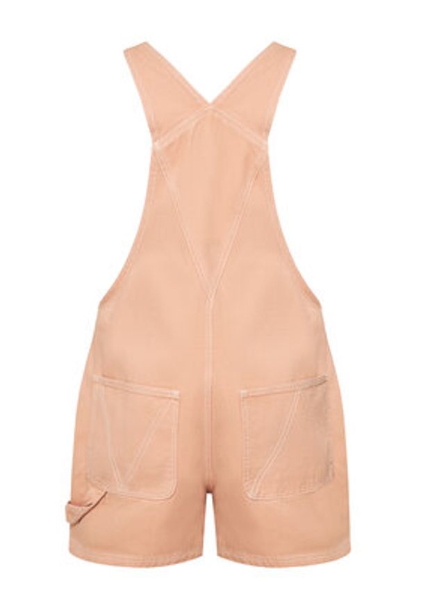 RVCA Ogrodniczki 23B091504 Różowy Relaxed Fit. Kolor: różowy. Materiał: bawełna