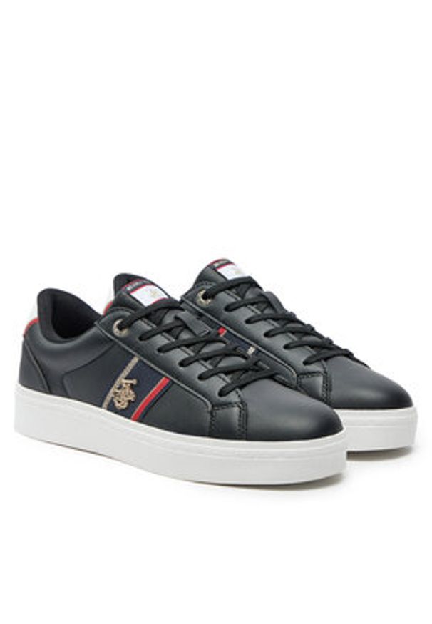 Beverly Hills Polo Club Sneakersy V12-722 Czarny. Kolor: czarny. Materiał: materiał