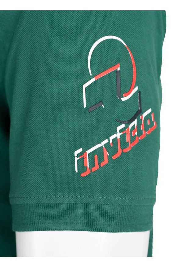 Invicta Koszulka Polo | 4452241 / U | Mężczyzna | Zielony. Okazja: na co dzień. Typ kołnierza: polo. Kolor: zielony. Materiał: bawełna. Długość rękawa: krótki rękaw. Wzór: nadruk. Styl: casual, klasyczny