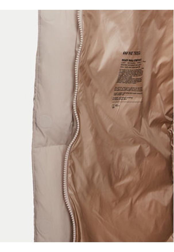 Hetrego - Hetregó Płaszcz zimowy Valery 8N691 Beżowy Loose Fit. Kolor: beżowy. Materiał: syntetyk. Sezon: zima