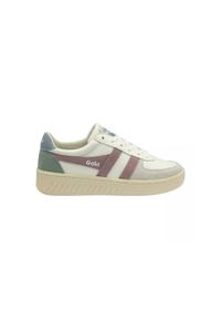 Buty do chodzenia damskie Gola Grandslam Trident 2024. Zapięcie: sznurówki. Kolor: biały. Materiał: zamsz, materiał, syntetyk. Szerokość cholewki: normalna. Sport: turystyka piesza