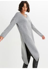 bonprix - Długi sweter. Kolor: szary. Długość: długie #1