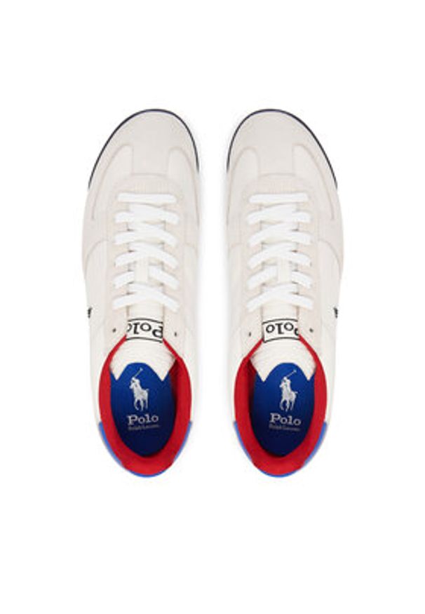 Polo Ralph Lauren Sneakersy 809P01640001 Biały. Kolor: biały. Materiał: materiał