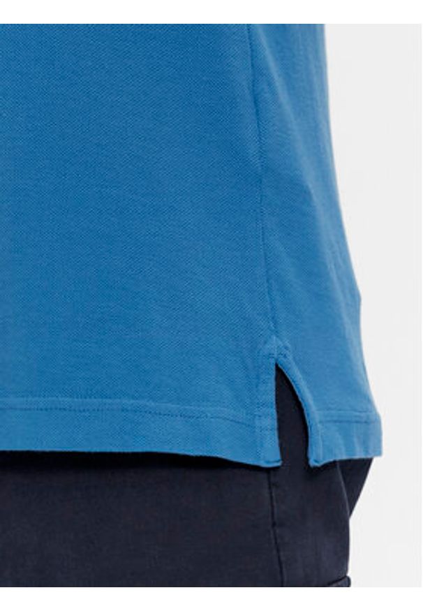 United Colors of Benetton - United Colors Of Benetton Polo 3089J3179 Niebieski Regular Fit. Typ kołnierza: polo. Kolor: niebieski. Materiał: bawełna