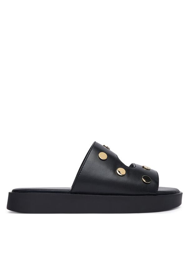 Inuikii Klapki Spika 1004.003.0691.000 Czarny. Kolor: czarny. Materiał: skóra