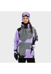 SIROKO - Kobieta Sporty zimowe Damska kurtka snowboardowa W1-W Tignes Siroko Lawenda. Kolor: niebieski, wielokolorowy, czarny. Materiał: softshell, materiał. Sezon: zima. Sport: snowboard