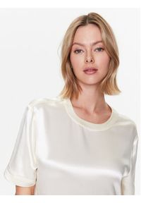 Calvin Klein Bluzka Naia K20K205797 Beżowy Regular Fit. Kolor: beżowy. Materiał: syntetyk #2