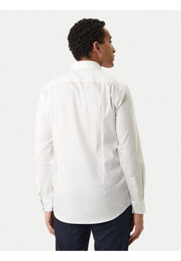 BOSS Koszula H-Hank 50560704 Biały Slim Fit. Kolor: biały. Materiał: bawełna