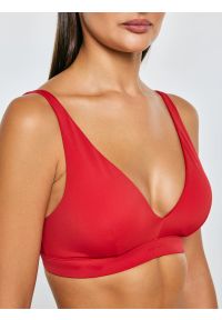 Big-Star - Góra od kostiumu kąpielowego czerwona Morra 603. Kolor: czerwony. Wzór: nadruk #4