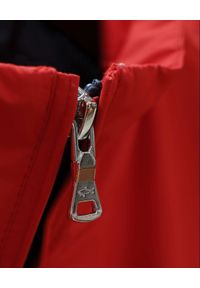 PAUL & SHARK - Czerwona kurtka Typhoon Save The Sea. Kolor: czerwony. Materiał: jeans, tkanina. Styl: klasyczny #3