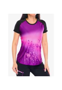 CRAZY - Koszulka treningowa damska Crazy Shirt Alpinstar. Kolor: fioletowy