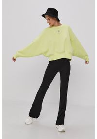 adidas Originals Bluza damska gładka. Kolor: żółty. Wzór: gładki #2