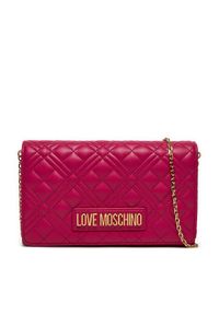 Love Moschino - LOVE MOSCHINO Torebka JC4079PP1LLA0626 Różowy. Kolor: różowy. Materiał: skórzane