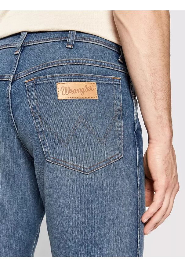 Wrangler - WRANGLER TEXAS MĘSKIE SPODNIE JEANSOWE TAPER GREEN TWIST W12TXP409 112145808
