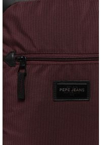 Pepe Jeans Plecak Lamber męski kolor bordowy duży gładki. Kolor: czerwony. Wzór: gładki #3