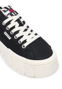 Tommy Jeans Sneakersy Tj Platform Sneaker Zebra EN0EN03070 Czarny. Kolor: czarny. Materiał: materiał. Wzór: motyw zwierzęcy. Obcas: na platformie #3