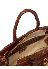 TOMMY HILFIGER - Tommy Hilfiger Torebka American Icon Mini Tote Braided AW0AW18734 Brązowy. Kolor: brązowy. Materiał: skórzane #3