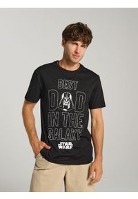 Sinsay - Koszulka z nadrukiem dla taty Star Wars - czarny. Kolor: czarny. Wzór: motyw z bajki, nadruk