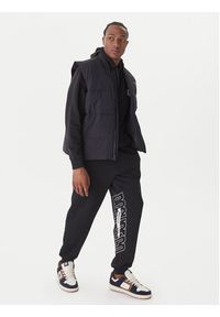 DC Spodnie dresowe EDYFB03093 Czarny Regular Fit. Kolor: czarny. Materiał: bawełna #4