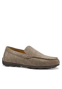 Geox Mokasyny U Spherica Ec16 U55HYA 00022 C1018 Szary. Kolor: szary. Materiał: zamsz, skóra
