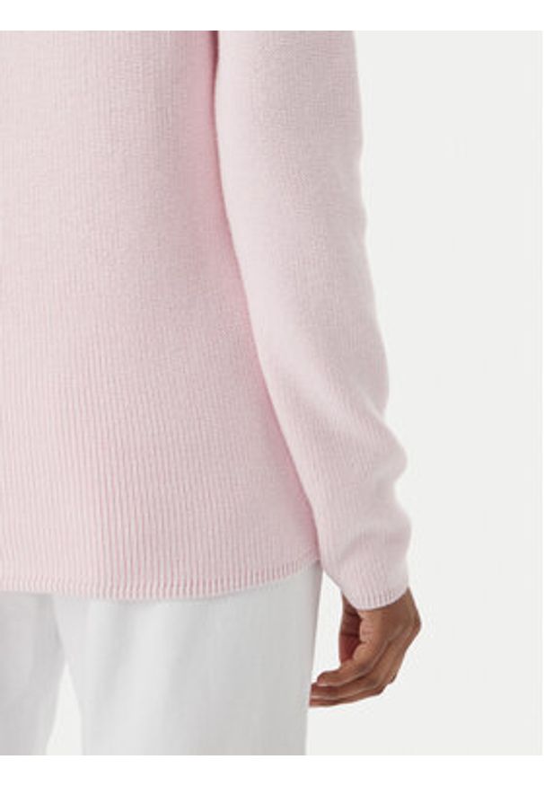 TOMMY HILFIGER - Tommy Hilfiger Sweter WW0WW44975 Różowy Regular Fit. Kolor: różowy. Materiał: bawełna