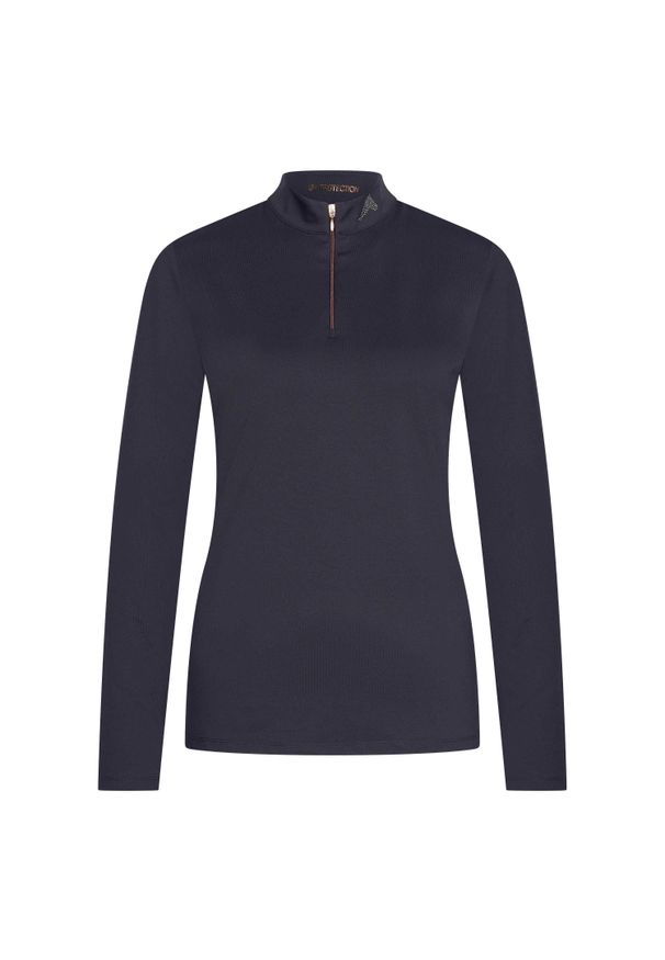 EURO-STAR - Damska koszulka z długim rękawem Euro-Star Uv Top Essolar. Kolor: niebieski. Długość rękawa: długi rękaw. Typ sukienki: sportowe. Styl: sportowy