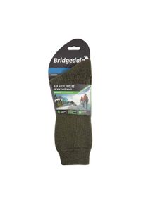 BRIDGEDALE - Skarpety trekkingowe Bridgedale Explorer Heavy Merino P Boot. Kolor: zielony