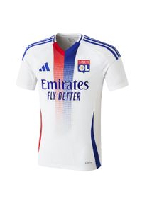 Adidas - Koszulka Olympique Lyonnais 24/25 Home. Kolor: biały. Materiał: materiał. Sport: piłka nożna