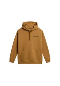 Parka z kapturem Napapijri Telemark. Typ kołnierza: kaptur. Kolor: beżowy. Materiał: bawełna. Wzór: aplikacja. Sezon: zima #1