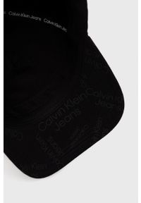Calvin Klein Jeans czapka bawełniana K50K508971.PPYY kolor czarny wzorzysta. Kolor: czarny. Materiał: bawełna #2