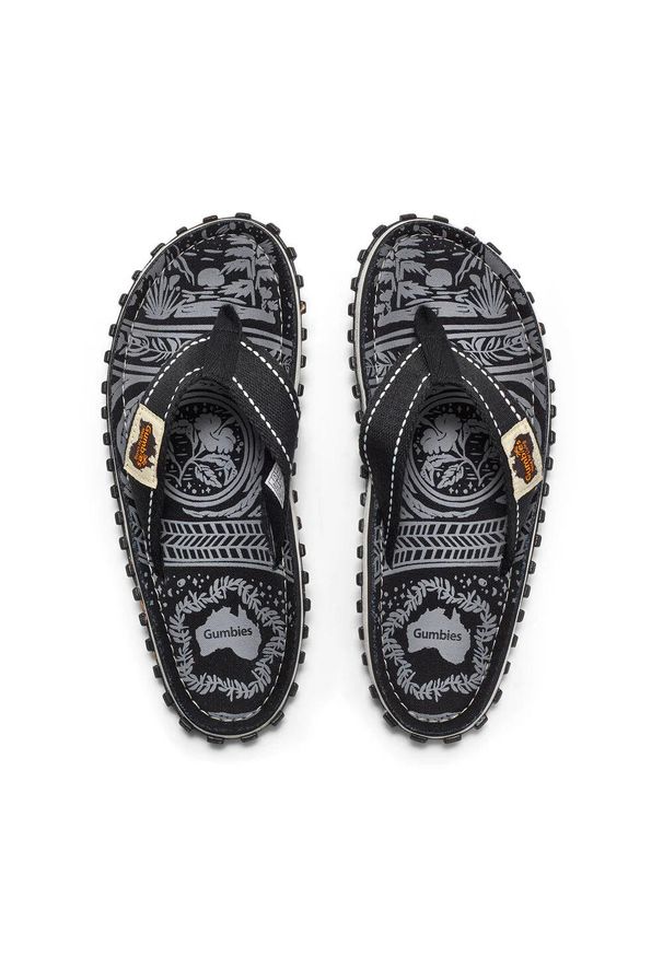 Japonki Gumbies Islander Canvas Flip-Flops. Kolor: czarny. Styl: sportowy. Sport: fitness, pływanie
