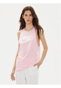 Nike Top CW2206 Różowy Regular Fit. Kolor: różowy. Materiał: bawełna