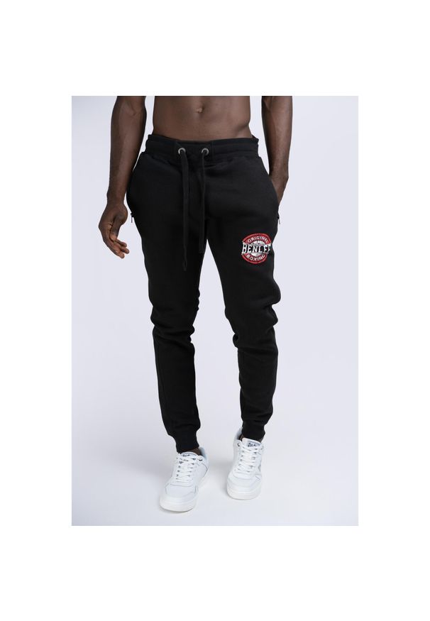 Spodnie dresowe klasyczne Benlee Ways. Kolor: czarny. Materiał: dresówka. Styl: klasyczny