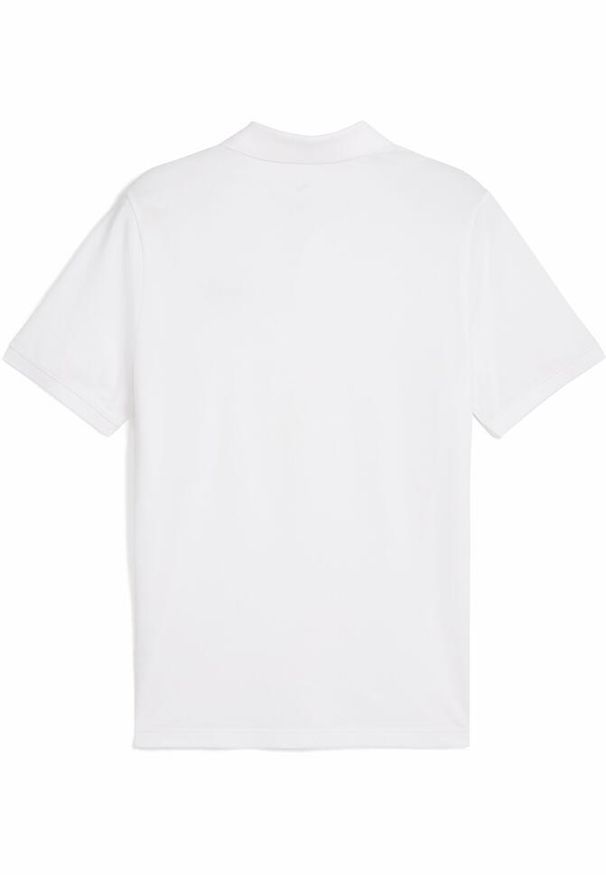Koszulka Puma Ess No. 1 Logo Pique Polo, Mężczyźni. Typ kołnierza: polo. Kolor: biały. Materiał: bawełna, materiał