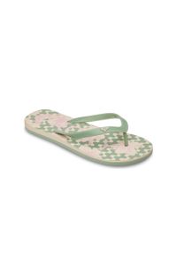 Roxy - Klapki dla Kobiety TAHITI. Okazja: na plażę. Kolor: zielony. Materiał: syntetyk. Styl: sportowy