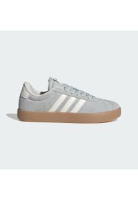 Adidas - Buty VL Court 3.0. Kolor: biały, wielokolorowy, szary, brązowy. Materiał: skóra