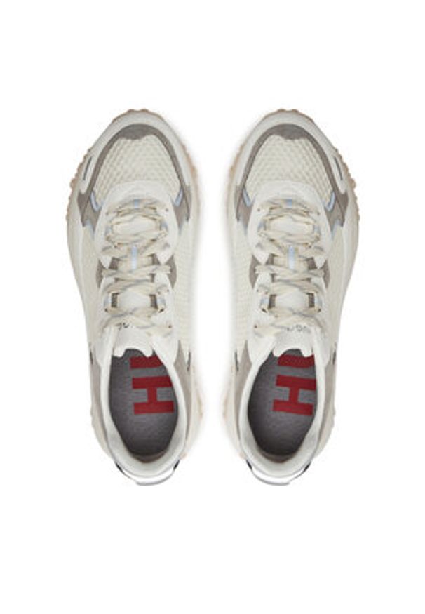 Hugo Sneakersy 50517148 Beżowy. Kolor: beżowy. Materiał: materiał