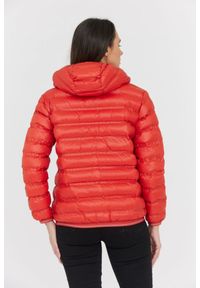 Blauer USA - BLAUER Pomarańczowo-beżowa dwustronna kurtka Stella reversible down jacket. Kolor: pomarańczowy. Materiał: puch #4