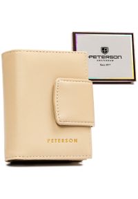 Portfel damski Peterson PTN 42329-F8 beżowy. Kolor: beżowy