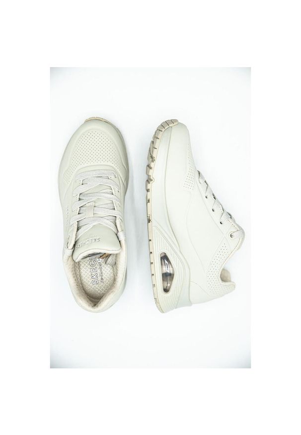 skechers - Buty do chodzenia damskie Skechers One Stand ON Air. Zapięcie: sznurówki. Kolor: wielokolorowy, beżowy, szary. Materiał: materiał, syntetyk, tkanina. Szerokość cholewki: normalna. Sport: turystyka piesza